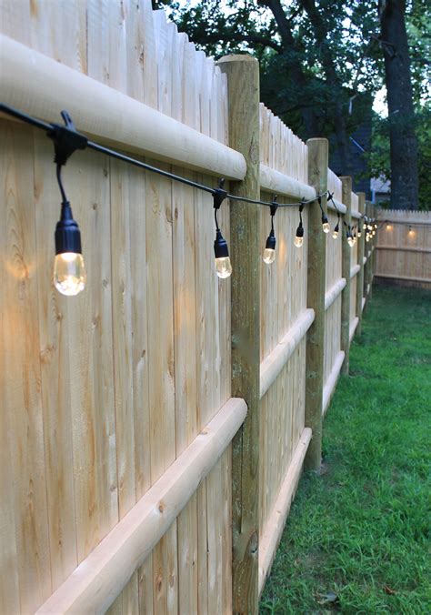 10+ Backyard Fence Lighting Ideas