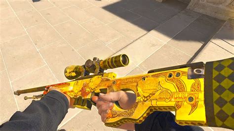 CS2 Updated AWP DRAGON LORE - 4x Gold Sticker Craft - YouTube