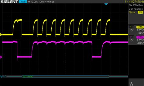 Internal pull-up resistors are insufficient for I2C