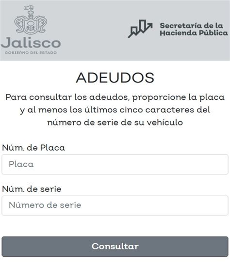 Multas de Tránsito Jalisco 2025 | Consulta Adeudo por Placa