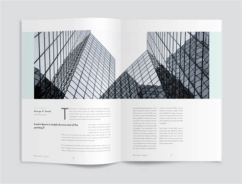 Minimalist Magazine Layout on Behance