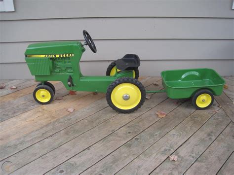 Vintage John Deere Pedal Tractor & Trailer, ERTL Model 520 USA Made | #1903925430