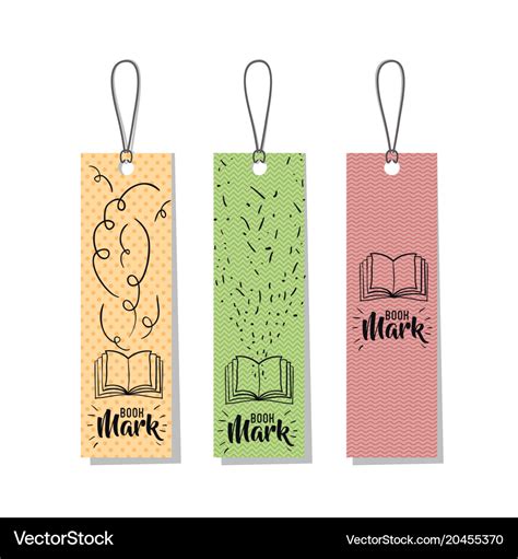 Bookmark label tag design Royalty Free Vector Image