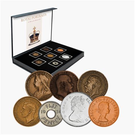 Royal Portraits of British Monarchs Coin Collection