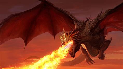 HD wallpaper: Fantasy, Dragon, Fire | Wallpaper Flare