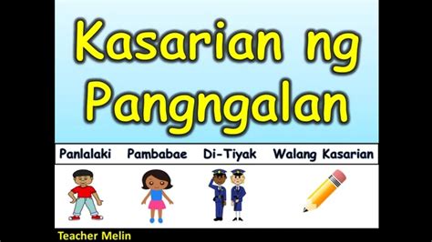 Kasarian Ng Pangngalan Halimbawa - J-Net USA