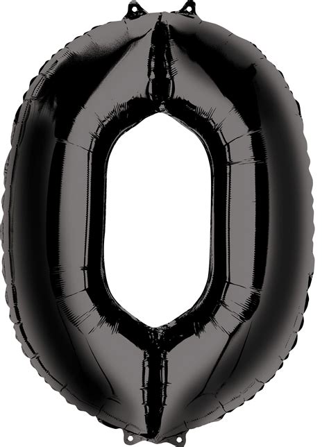 Black number balloons at the best price - Balloons Online