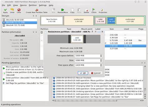 KDE Partition Manager (Linux) - Download