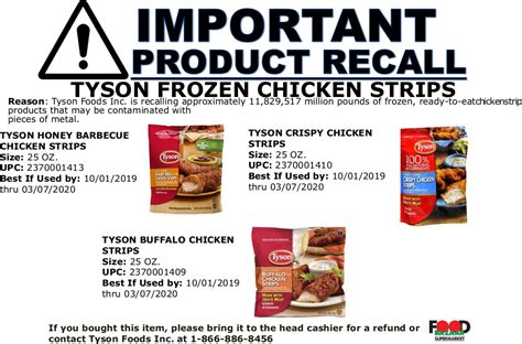 Tyson Chicken Recall 2024 List - Alie Lucila