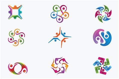 Community Logos vector design templates 3020722 Vector Art at Vecteezy