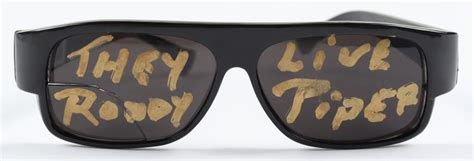 Roddy Piper Signed "They Live" Movie Prop Sunglasses Inscribed "They ...