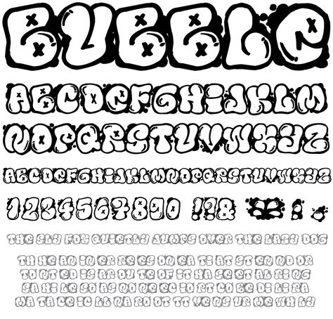 Bubble Graffiti Font Alphabet Svg And Png For Cricut Etsy | Images and Photos finder