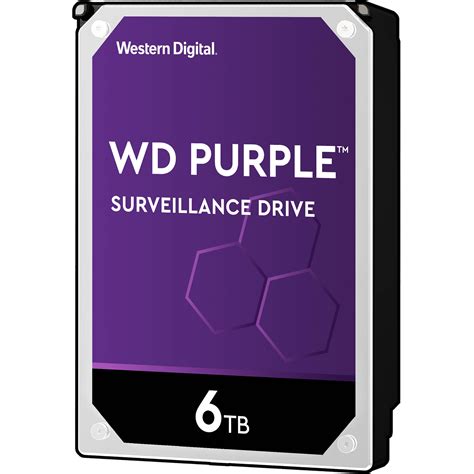 WD 6TB Purple 5400 rpm SATA III 3.5" Internal WD60PURZ B&H