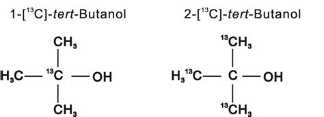 2: Chemical structure and labeling of tert-butanol | Download Scientific Diagram