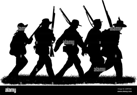 Civil War Confederate Soldier Silhouette