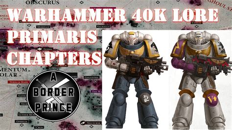 Warhammer 40k Lore: Primaris Space Marine Chapters - YouTube