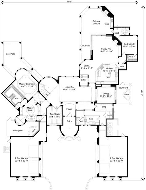 Mexican Hacienda Floor Plans | Floor Roma