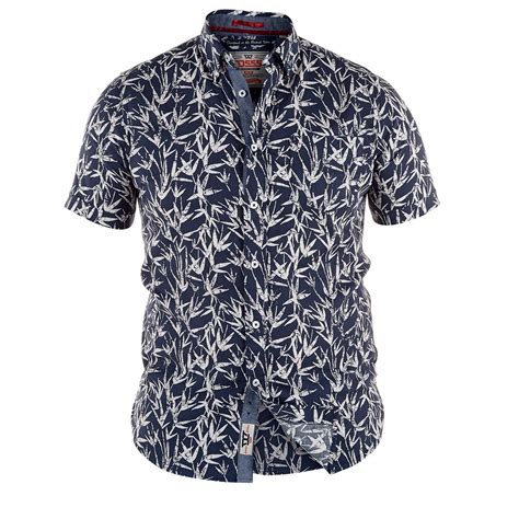 Duke Clothing // Lahaina Hawaiian Short-Sleeve Button-Up Shirt // Navy ...