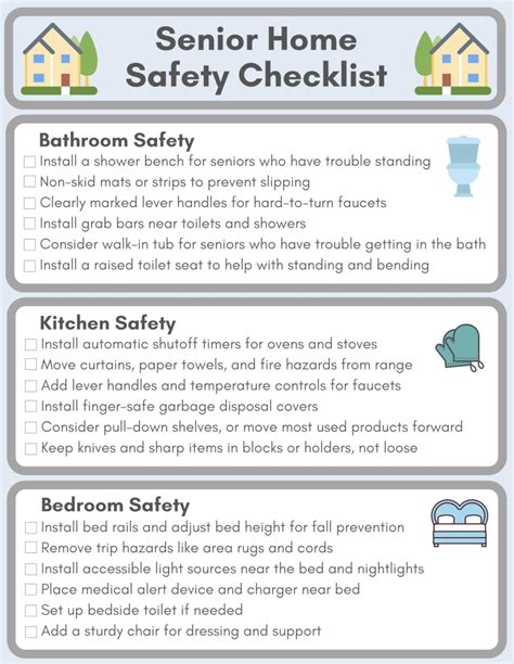 Elderly Home Safety Checklist