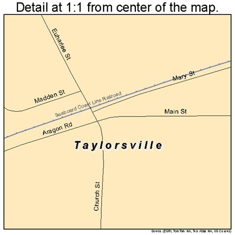 Taylorsville Georgia Street Map 1375664