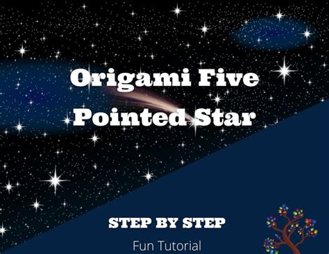 How to make a Fun Origami Five Pointed Star - CraftyThinking