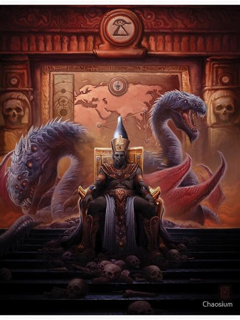 "The Black Pharaoh Nyarlathotep by Victor Leza" Metal Print by Chaosium ...