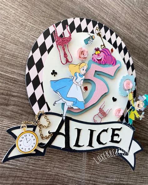 Alice in wonderland cake topper Alice in wonderland party | Etsy ...