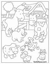 Farm Animal Coloring Pages Printable A Fun And Educational Activity  sketch template