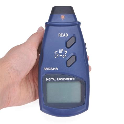 Lcd digital laser tachometer accuracy 0.1rpm electronic photo tachometer 2.5~99999 rpm max min ...