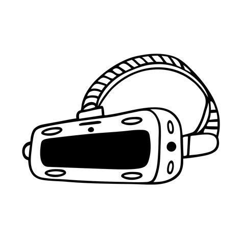 VR headset, virtual reality glasses. Vector icon isolated on white ...