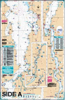 Lake Champlain South Lake Fishing Chart /maps 11F