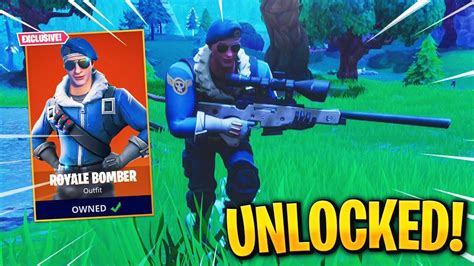 "ROYALE BOMBER" Skin UNLOCKED! Fortnite Battle Royale Leaked Skin Gameplay - YouTube