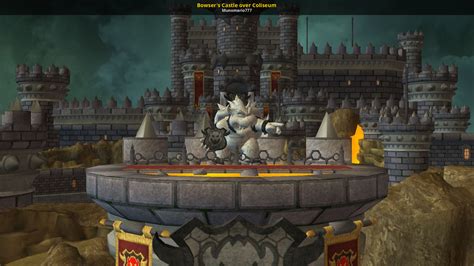 Bowser's Castle over Coliseum [Super Smash Bros. (Wii U)] [Mods]