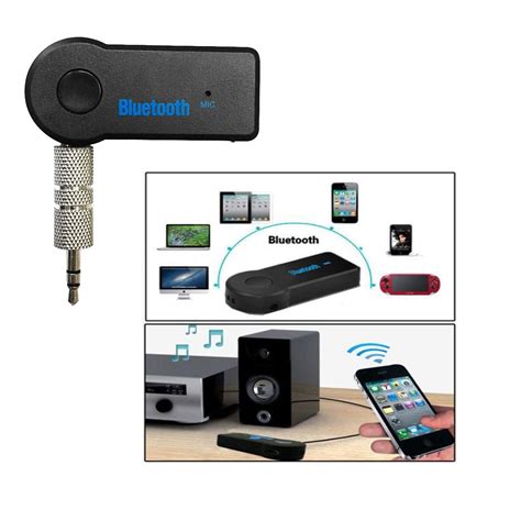 Bluetooth 3.5mm AUX Audio Transmitter With Mic - OnlineMixMarket