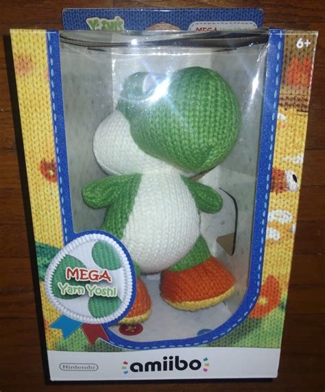 Mega Yarn Yoshi Amiibo Yoshi's Woolly World Nintendo Switch New ...