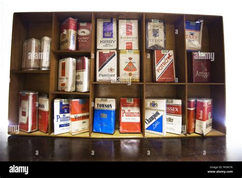 Drugs cigarettes of brands preserved in old cigar Stock Photo - Alamy