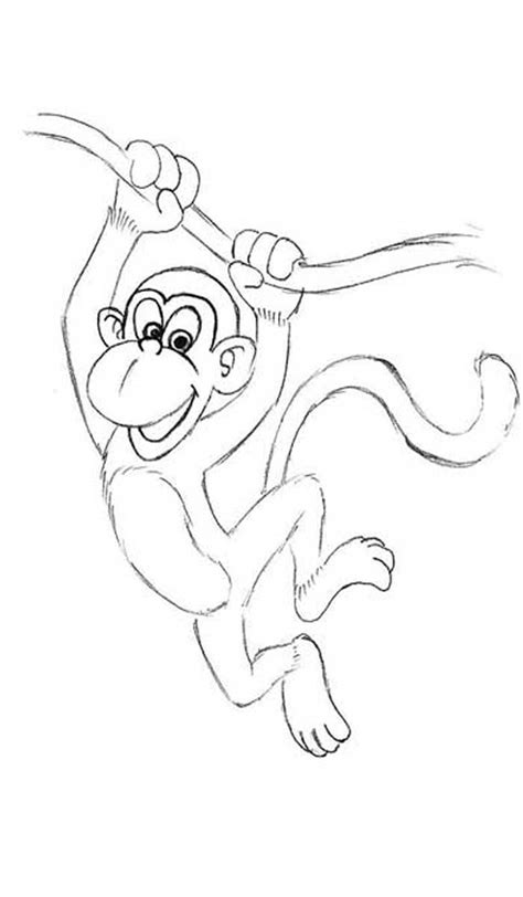 How to draw a monkey step by step – Artofit