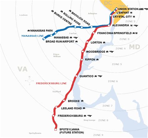 Overview Map - Virginia Railway Express | Map, Crystal city, City maps