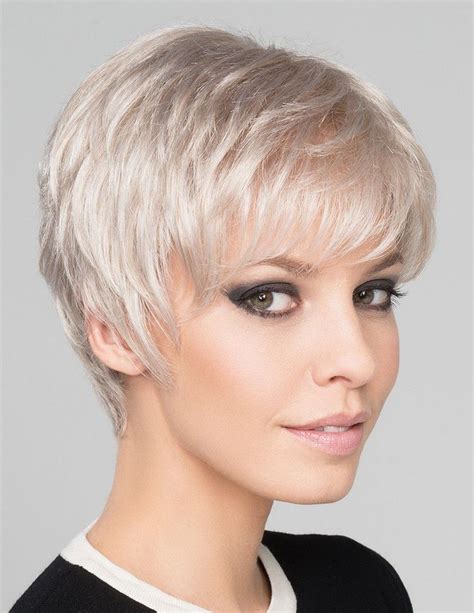 Short Pixie Cut Silver Grey Hair Wig - Rewigs.co.uk