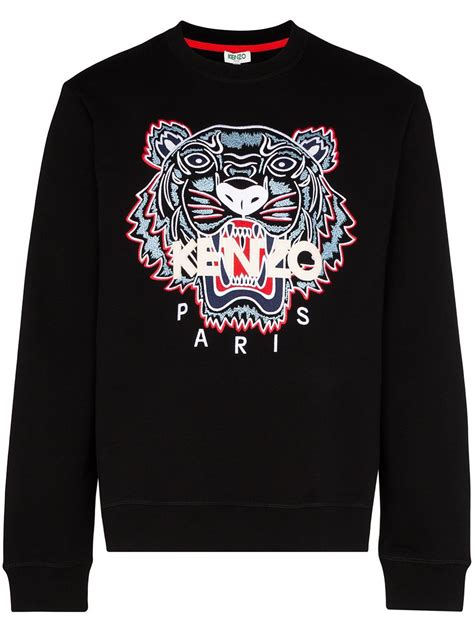 Kenzo Embroidered Tiger Sweatshirt - Farfetch | Sudaderas, Ropa, Moda hombre