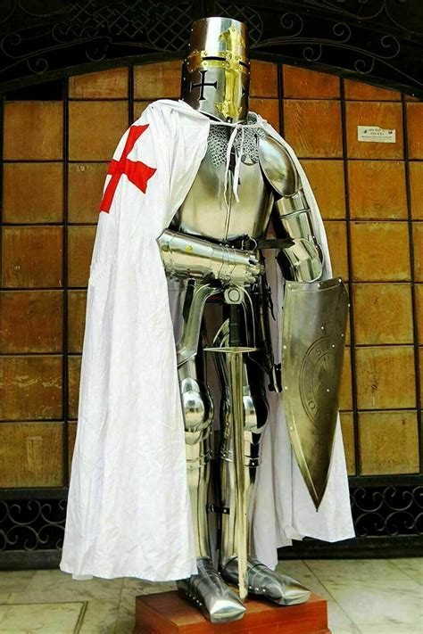 Medieval Wearable Knight Crusador Full Suit of Armour Christmas Costume ...