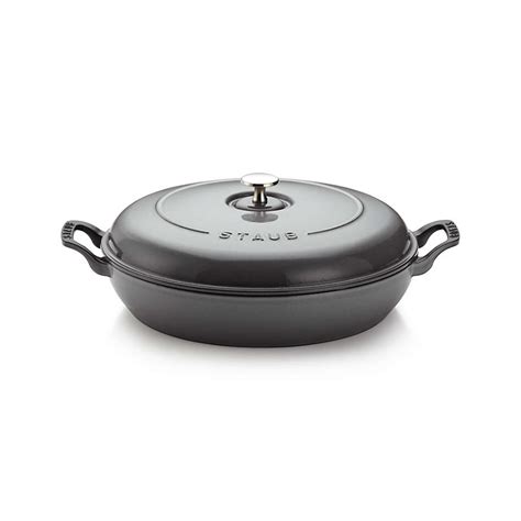 Staub 3.5-Qt Graphite Braiser + Reviews | Crate & Barrel Canada