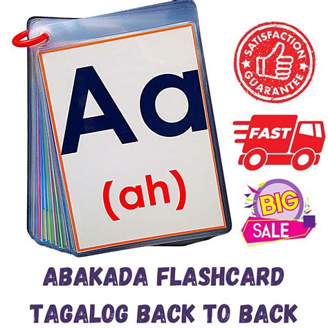 Flashcards for kids set ABAKADA SET 3 CHOICES (Remedial Reading ...