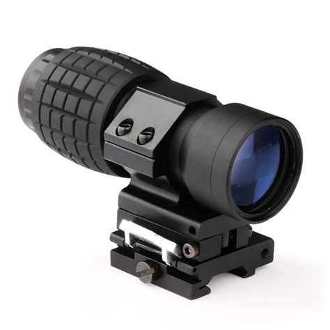 Hunting Optics 3X Magnifier Scope Compact Tactical Sight with Flip to ...