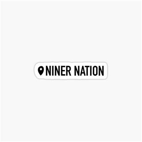 "Niner nation" Sticker by Andrealeviart | Redbubble