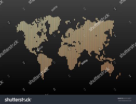 Black Gold World Map Design Vintage Stock Vector (Royalty Free) 591913877 | Shutterstock