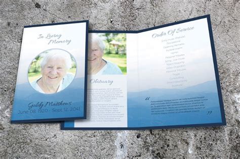 FREE 24+ Memorial Brochure Templates in PSD | EPS | InDesign | MS Word | Pages | PSD | Publisher ...