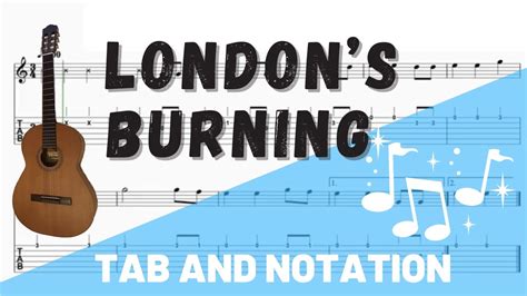 London's Burning for Guitar. Notation and TAB - YouTube