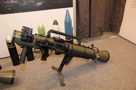 M4 Carl Gustaf recoilless rifle with different types of ammunition ...