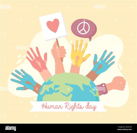 human rights day poster Stock Vector Image & Art - Alamy